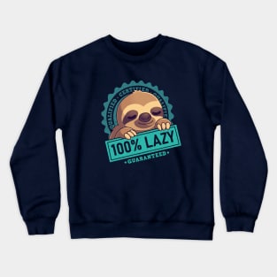 100% Cute Sloth - Lazy Nap Seal Crewneck Sweatshirt